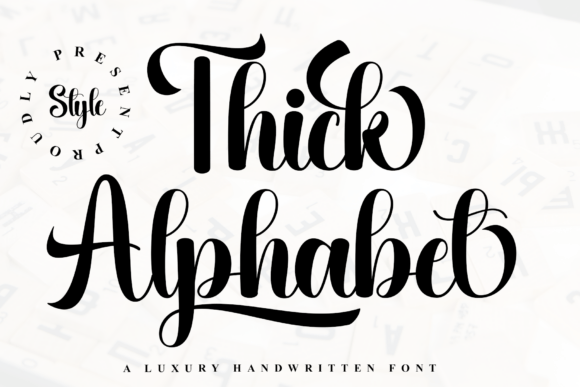 Download Thick Alphabet - Premium Resources
