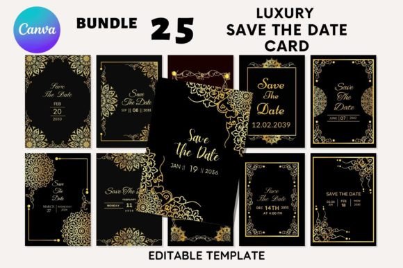 Download 25 Luxury Save the Date Card Vol-3 - Luxury Collection