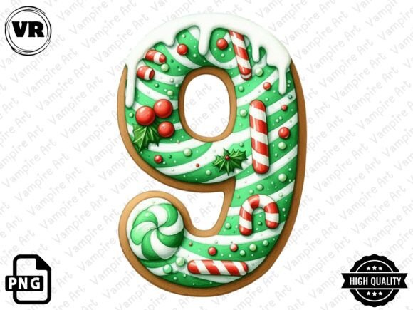 Download Holiday Typeface and Number Clipart PNG - Holiday Collection